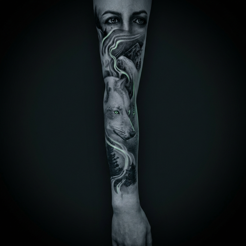 Fuchs & Berge · Sleeve – Realism Tattoo von New Jack Tattoo Duisburg, gestochen von Gregor Schwarzbach